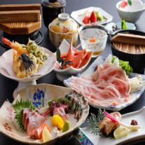 ＜初夏のお手軽旅プラン♪＞ご当地ブランド八鹿豚しゃぶ付きのおまかせ宴席料理